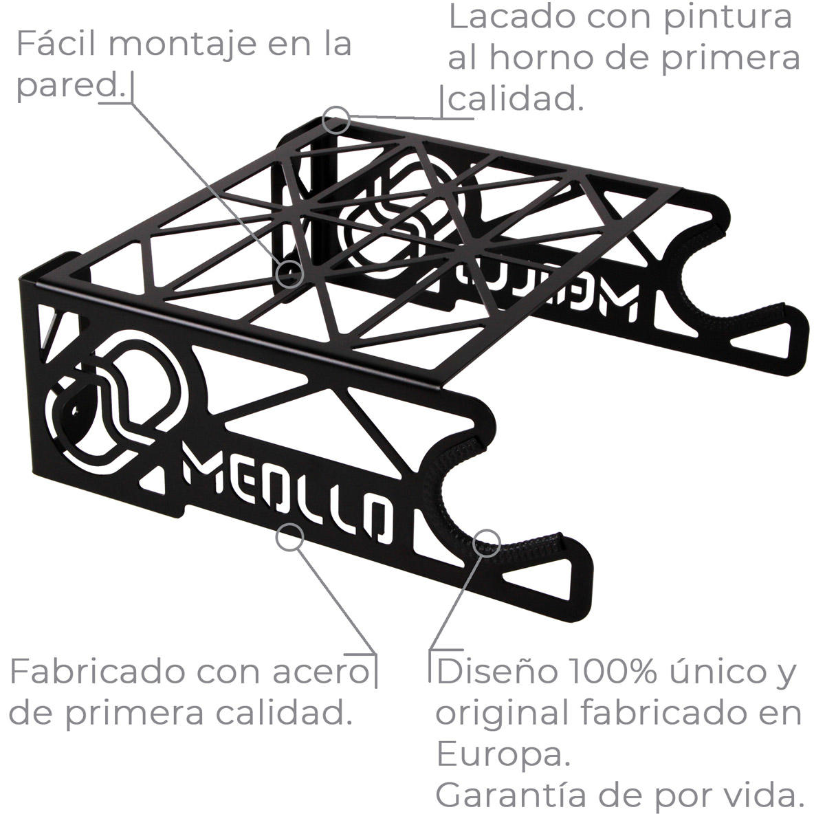 Bicicleta soporte detalles
